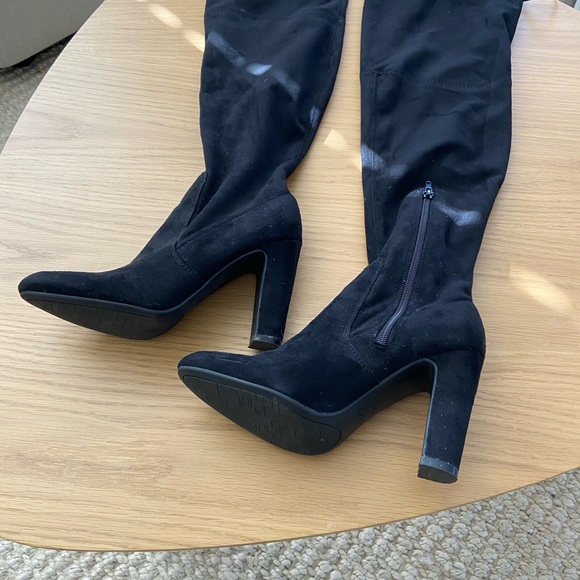 Unisa Over The Knee Boots Black Size 6.5 - Picture 4 of 8